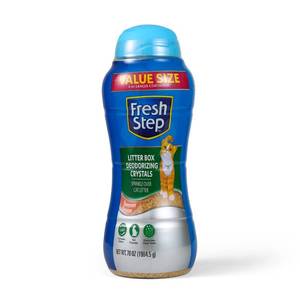 lot 3538 image: Fresh Step Cat Litter Crystals - Cat Litter Box Deodorizer Product for All Cats - Combats Cat Odors and Neutralizes Smells - Summer Breeze Scent, Value Size 70 oz, 4.6X Larger Container
