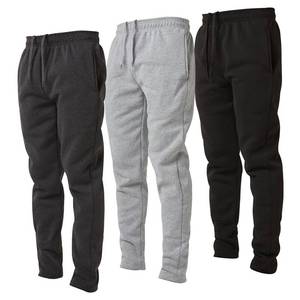 lot 3555 image: Ultra Performance 3 Pack Mens Fleece Wide Leg Sweatpants with Pockets, Open Bottom Workout Sweatpants for Men Large