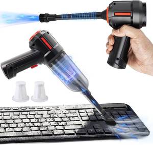 lot 3434 image: PeroBuno 3-in-1 Computer Vacuum Cleaner - Air Duster - for Keyboard Cleaning - Cordless Canned Air - Powerful 45000RPM - Energy-Efficient - Compressed Air