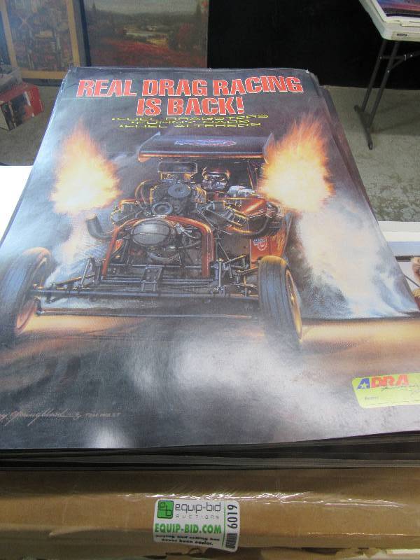 lot 6019 image: Real Drag Racing Is Back Print (Large Lot - Too Many To Count)