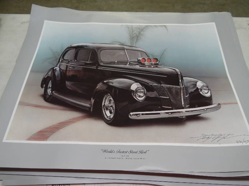 lot 6044 image: Worlds Fastest Street Rod Singed by Kenny Youngblood