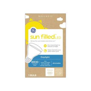 lot 1102 image: GE 60W Sunfilled BR30 Daylight