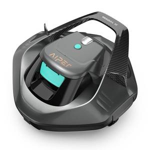 lot 1134 image: AIPER Seagull SE Cordless Robotic Pool Cleaner, Pool Vacuum Lasts 90 Mins, LED Indicator, Self-Parking, for Flat Above-Ground Pools up to 33 Feet - Gray (Renewed)