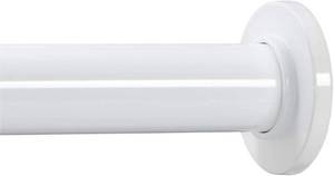 lot 1186 image: Ivilon Tension Curtain Rod - Spring Tension Rod for Windows or Shower, 36 to 54 Inch. White