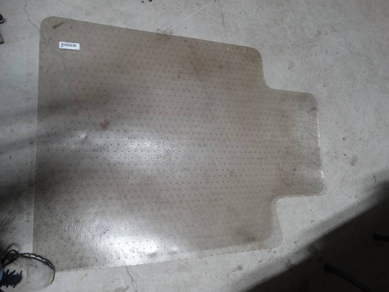 lot 129 image: Large Office Chair Floor Mat.