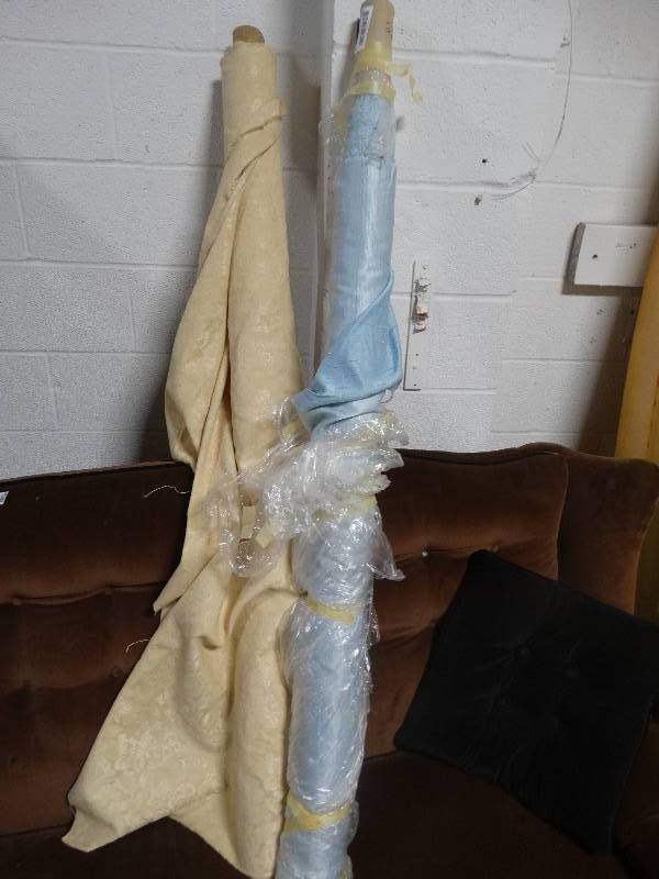 lot 133 image: 2 Partial Rolls of Upholstery Fabric.