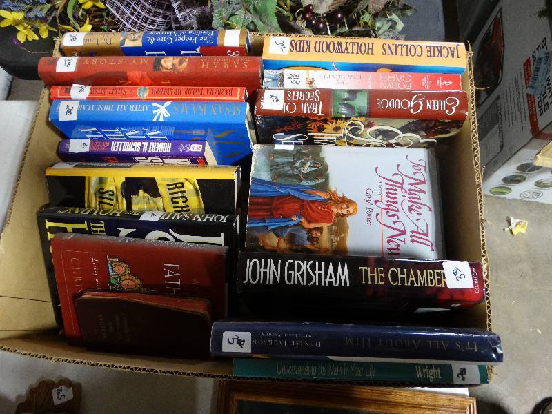 lot 201 image: Box of Various Books.
