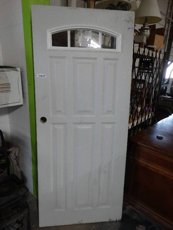 lot 216 image: Metal Clad Foam Core Exterior Door.