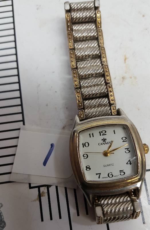 lot 5393-1 image: This watch is from a collection picked up at a Storage Locker Wars auction.  None have been tested