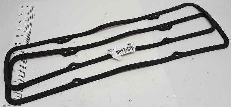 lot 5517 image: Set of reusable but not used yet rubber SB Chevy thru 1986 valve cover gaskets