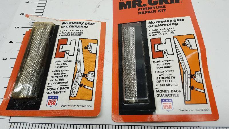 lot 5559 image: 2 packs of the Mr. Grip Furniture repair kits