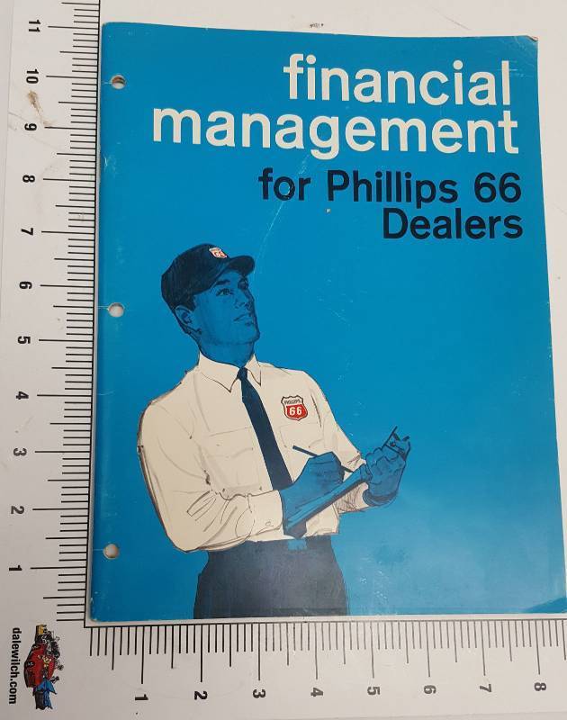 lot 5569 image: Franchise financial Management book for the 60s Phillips 66 filling stations.