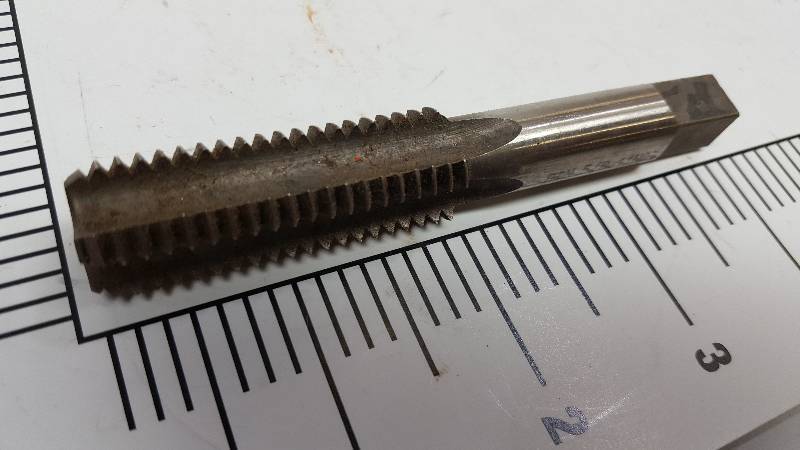 lot 5700 image: Single industrial or machine shop metal tap sorry the sizes are hard to read.  Many of these are new