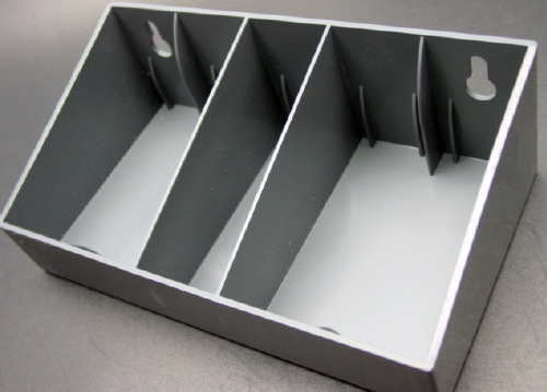 lot 5650 image: Heavy duty unbreakable plastic small parts or tools organizer tray.