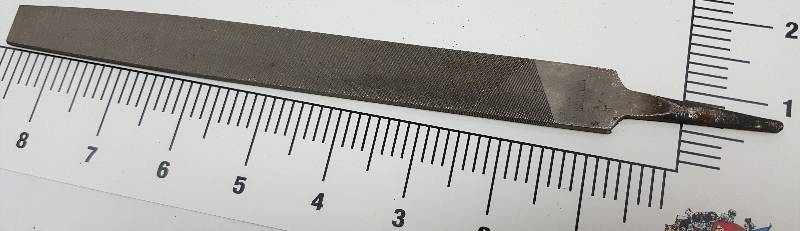 lot 5415 image: New 8 overall length flat double side and edge cut metal file