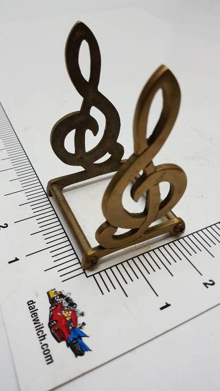 lot 6593 image: Brass desk top letter holder cool looking piece