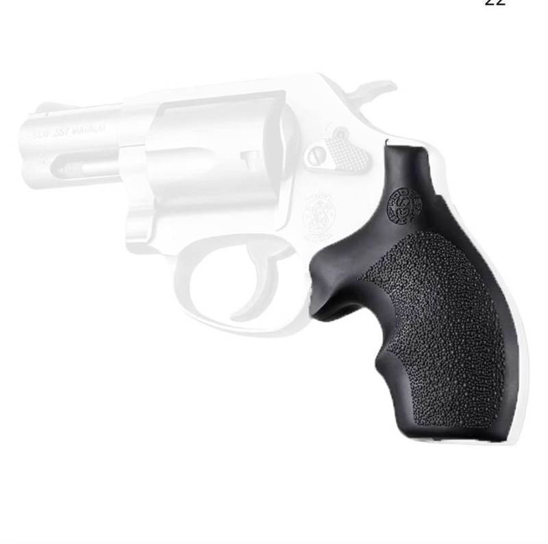 lot 32439 image: Hogue Bantam Style Rubber Grip for S&W J Frame Round Butt, Black - 61000 (Retail $25.46)