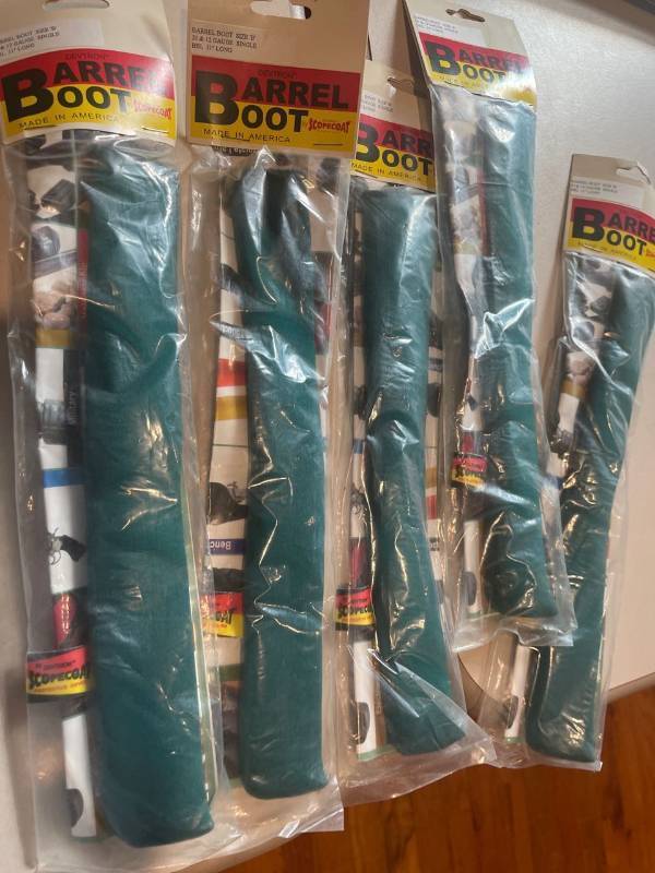 lot 39144 image: ScapeCoat Barrel Boot Size B 20 & 12 Gauge Single BBL 11in Long (Set of 5)