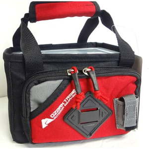 lot 35315 image: Ozark Trail Utility Tray Fishing Tackle Storage Bag, Red, WLM8