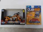 DUB CITY die cast 1:64th 2001 Chevy Astro Van and 1:12 master bike