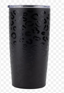lot 2140 image: Black Animal Print Tumbler