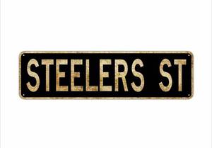 lot 2107 image: Steelers St Tin Sign