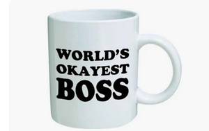 lot 2144 image: Worlds Okayest Boss Mug