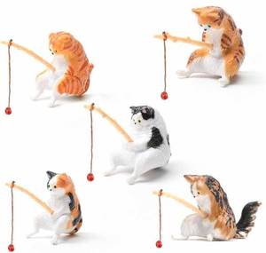 lot 2163 image: Mini Fishing Cat Figures