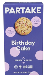 lot 2174 image: Partake Vegan &amp Gluten Free&nbspBirthday Cake Cookies