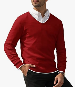 lot 2181 image: Mens Red Sweater- 2XL