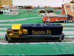 HO Scale Sante Fe Train Engine Fully Functioning See Video