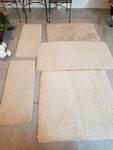 Lot of Area Rugs and Remnants Ivory/Creme