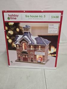 lot 2023 image: Holiday Time Firehouse NO. 5