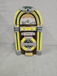 lot 2044 image: Hand painted ceramic jar replica of Thomas editions Jukebox
