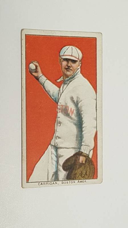 lot 1106 image: 1909 Billy Cunningham Original T206 Piedmont Tobacco Baseball Card Boston Red Sox