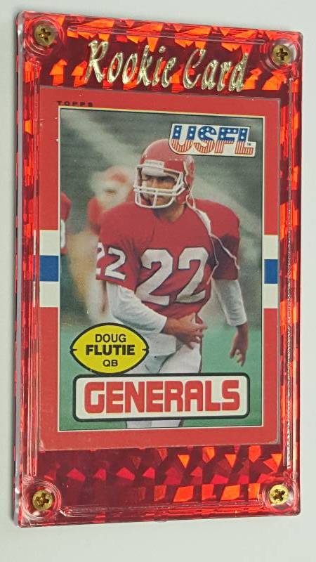 lot 1156 image: Doug Flutie Rare 1985 Topps USFL Pre-NFL Rookie Card Washington Generals