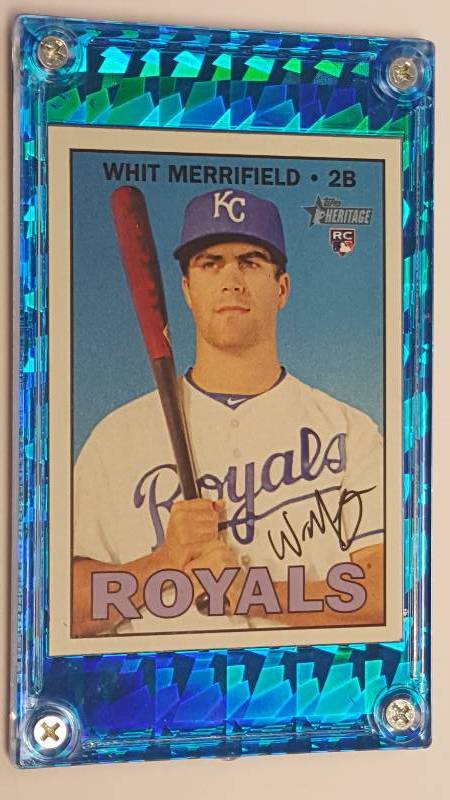 lot 1161 image: Whit Merrifield 2016 Topps #683 Kansas City Royals Rookie Baseball Card Short Print