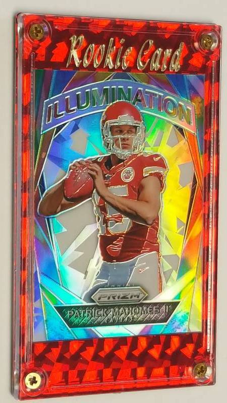 lot 1163 image: Patrick Mahomes 2017 Prizm Illustrious Kansas City Chiefs Football Card