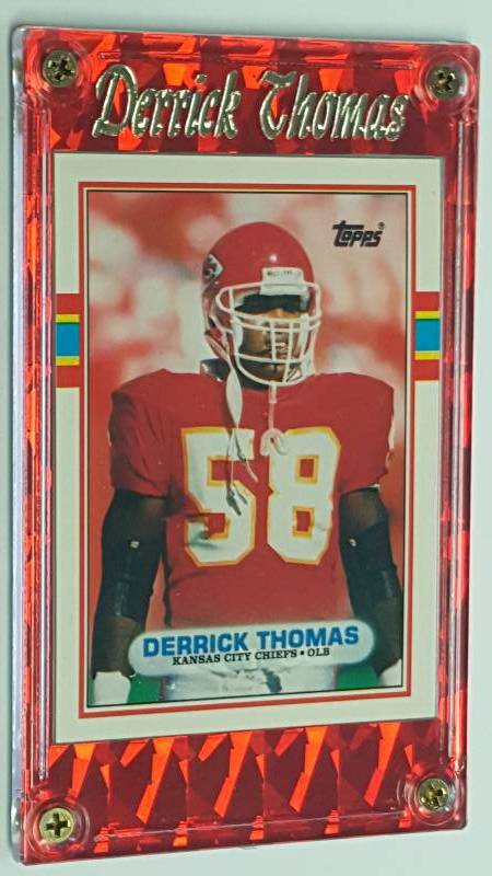 At Auction: Two Derrick Thomas Kansas City Chiefs Cards