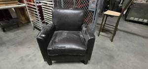 lot 12325 image: (2) Brown Cushion Chairs