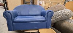 lot 12387 image: (3) Blue Child Size Couches