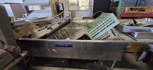 lot 12396 image: 3 Well 10ft Stainless Sink