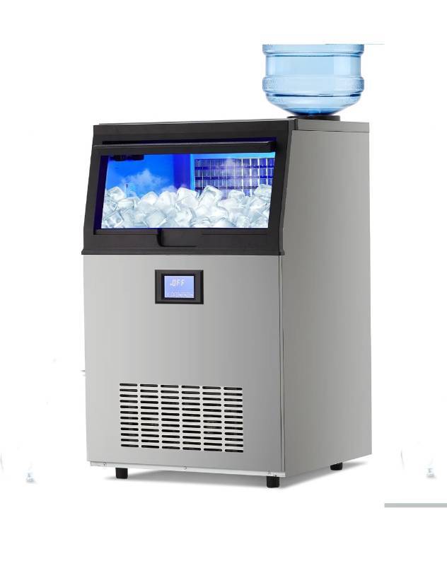 Towallmark Commercial Ice Maker Machine, 100Lbs/24H Ice Maker with 