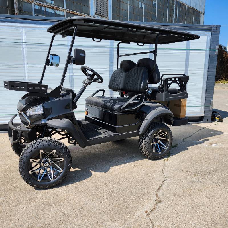 lot 516 image: New Electric Golf Cart T-40 DLX Lithium Battery (Black)