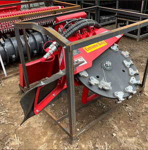 lot 3208A image: New 2024 Raytree Skid-Steer Transverse Stump Grinder