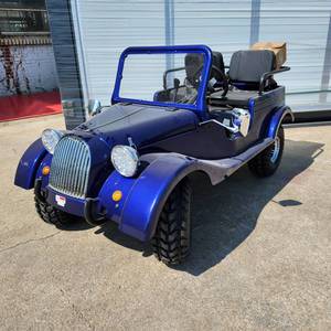 lot 529 image: New Go Kart Jeep Gr-5 150 cc, Chrome Wheels 475-Classic Look (Blue) 485