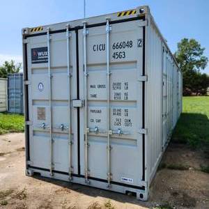 lot 2999A image: One Way Use 40 High Cube Storage Container, 2 Door Opening, End Opening  Wolverine