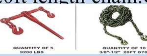 lot 768B image: 38th Ratchet Binder and Chains  Suihe
