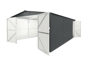 lot 1083 image: Unused Portable Metal Shed 13ft x 20Ft