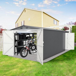 lot 1082 image: Unused Portable Metal Shed 10ft x 20Ft